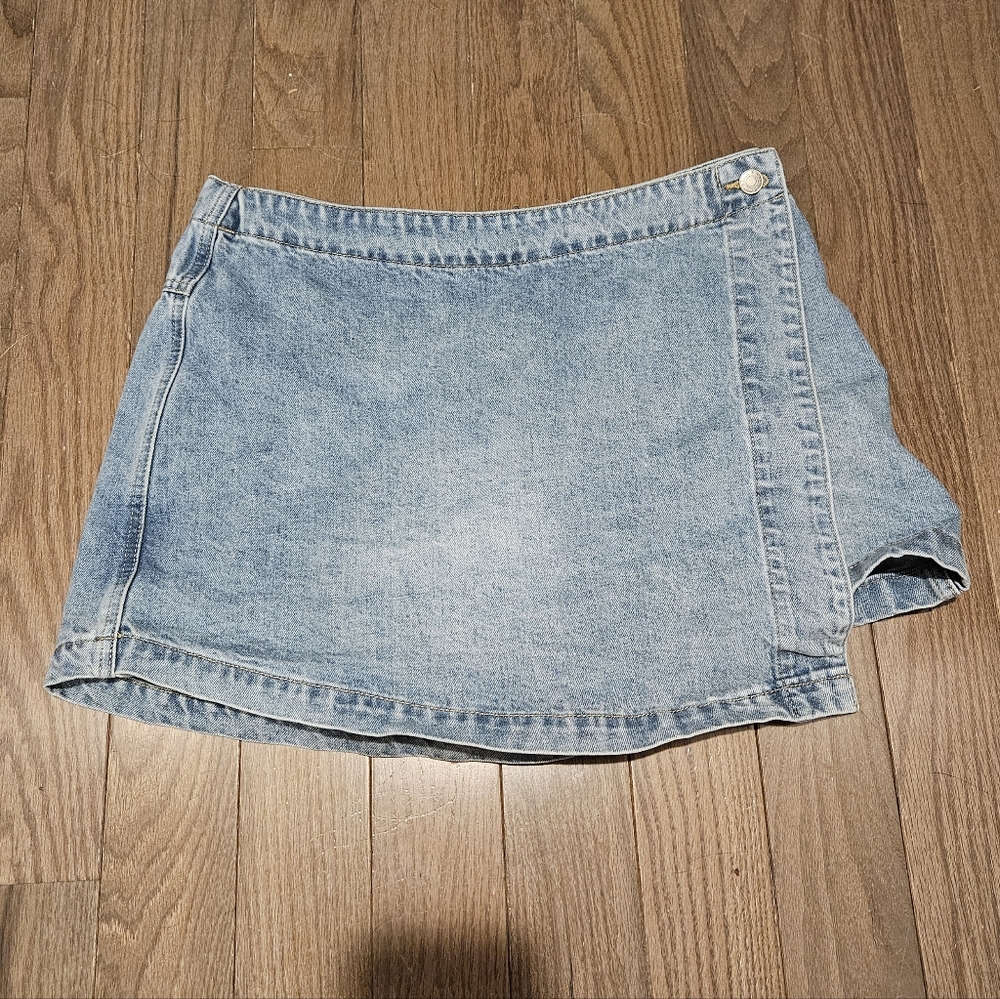Denim Mini Skort